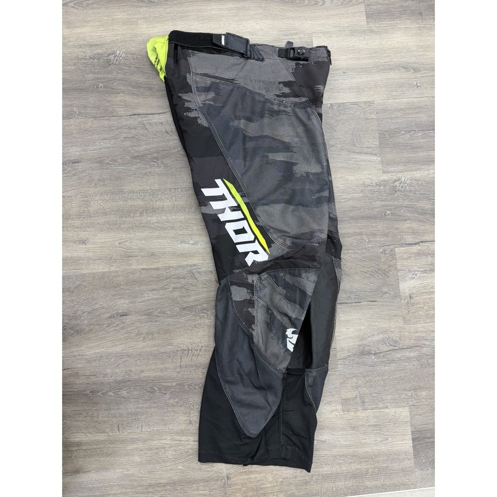 Thor Pulse Air Cameo Motocross Pants Black/Gray Men's Size 36 Camouflage